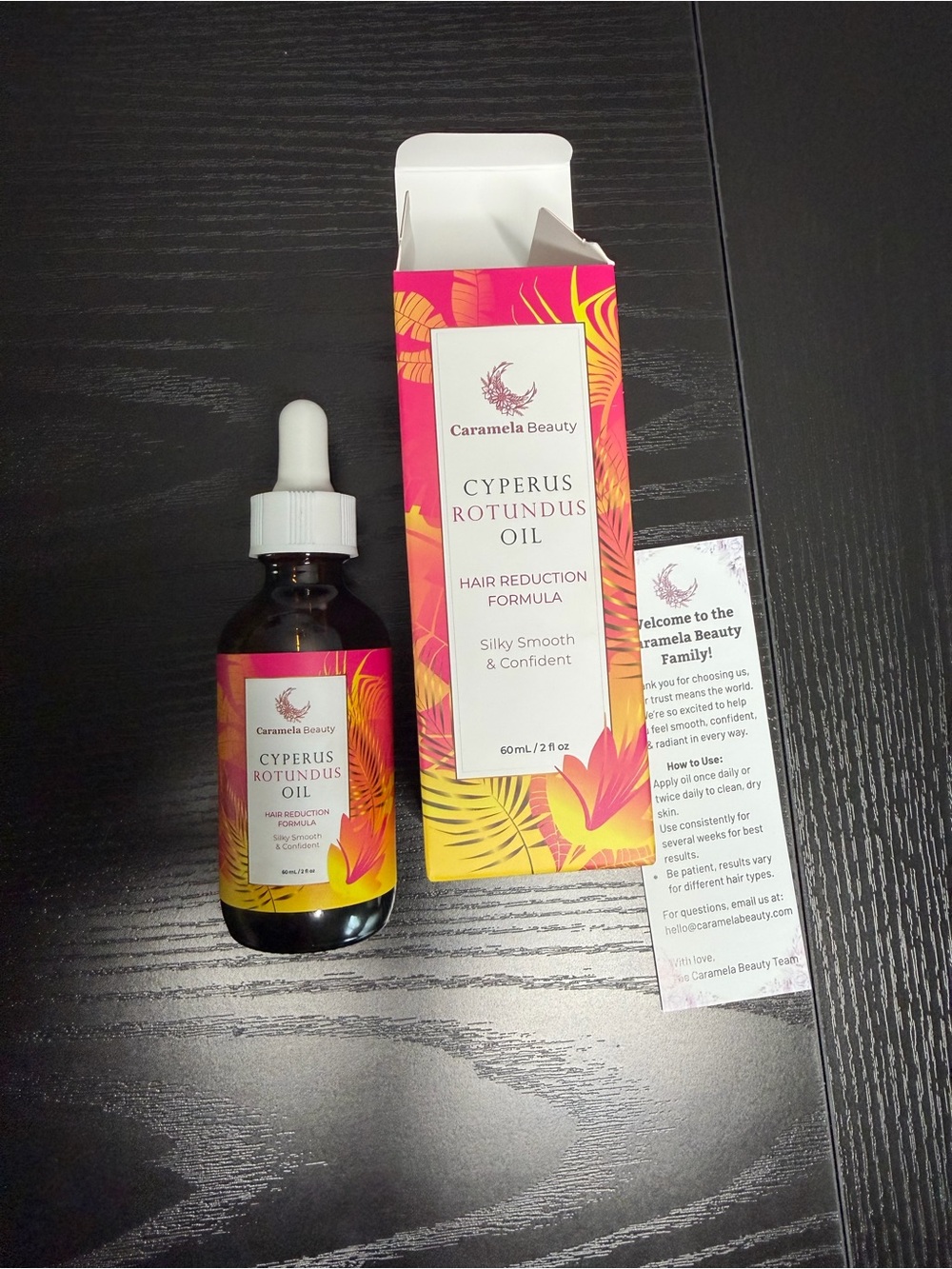 Caramela Beauty Cyperus Rotundus Oil – 60ml / 2 fl oz.